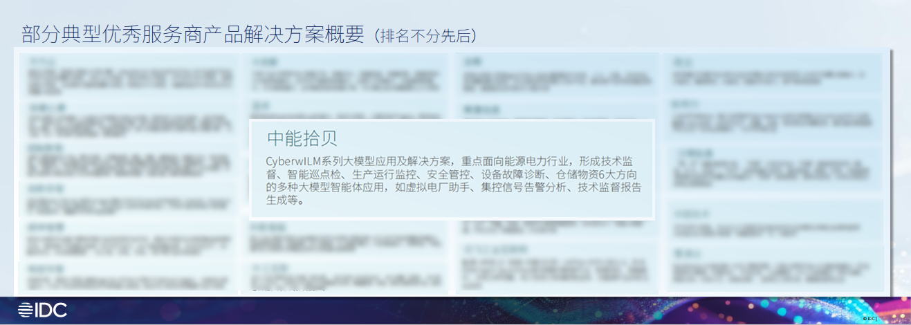 IDC权威认可中能拾贝登榜中国工业大模型典型优秀服务商引领能源电力智能化变革(图1)
